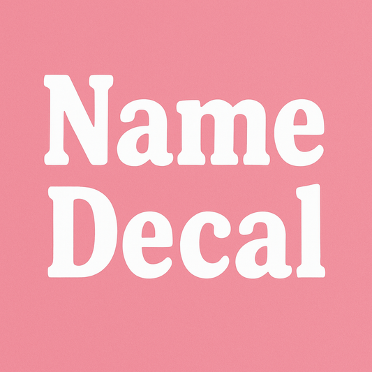 Customized Name Decal