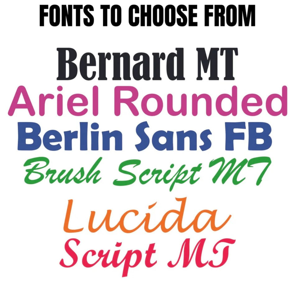 Customized Name Decal