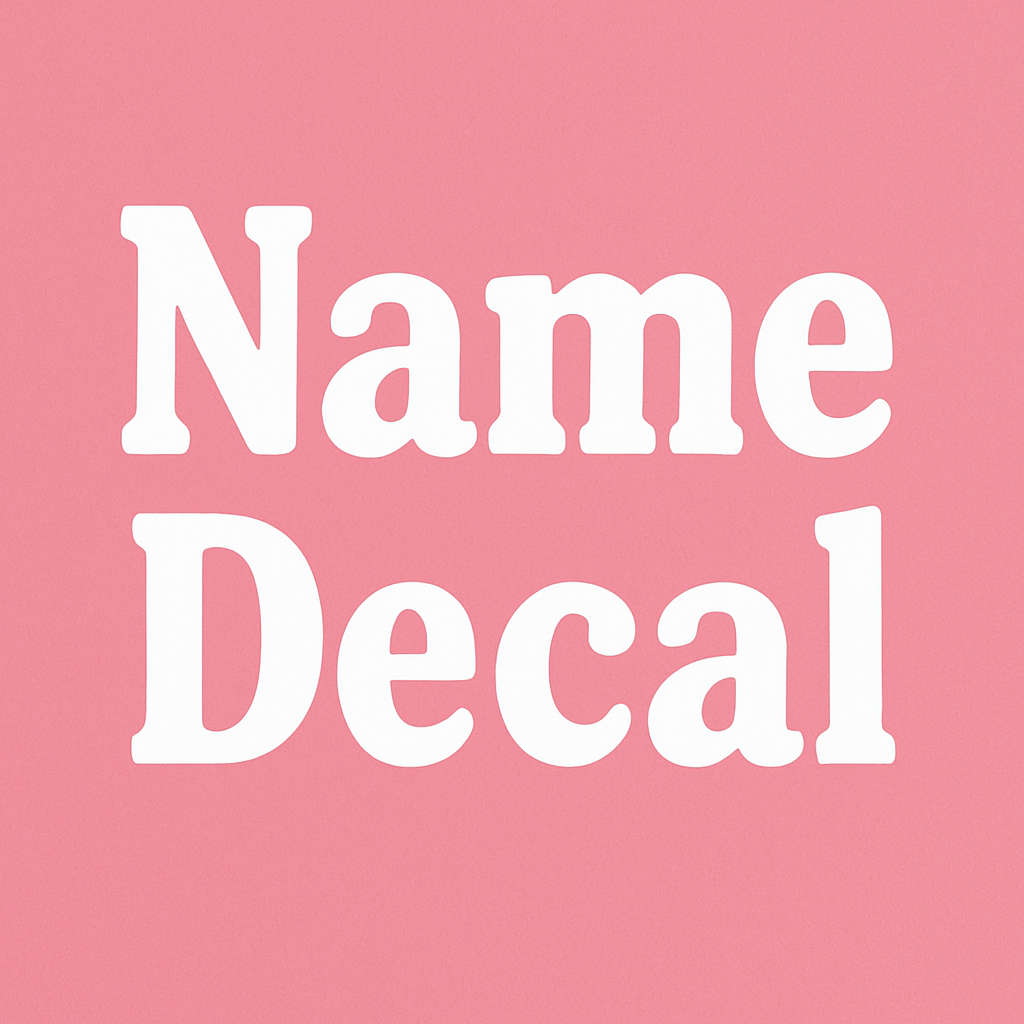 Customized Name Decal